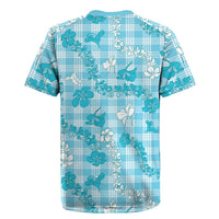 Polu Aloha Hawaii Rugby Jersey Plumeria Lei With Palaka Motif LT14 - Polynesian Pride