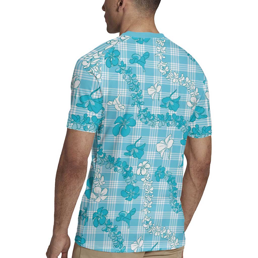 Polu Aloha Hawaii Rugby Jersey Plumeria Lei With Palaka Motif LT14 - Polynesian Pride