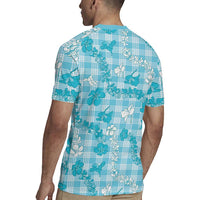 Polu Aloha Hawaii Rugby Jersey Plumeria Lei With Palaka Motif LT14 - Polynesian Pride