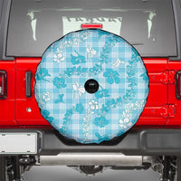 Polu Aloha Hawaii Spare Tire Cover Plumeria Lei With Palaka Motif - Polynesian Pride