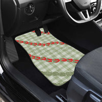 Omaomao Aloha Hawaii Car Mats Rosebud Lei With Palaka Motif - Polynesian Pride