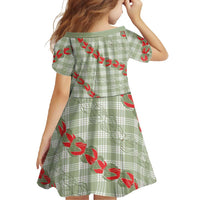 Omaomao Aloha Hawaii Family Matching Off Shoulder Maxi Dress and Hawaiian Shirt Rosebud Lei With Palaka Motif LT14 - Polynesian Pride