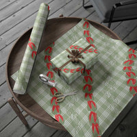 Omaomao Aloha Hawaii Wrapping Paper Rosebud Lei With Palaka Motif - Polynesian Pride