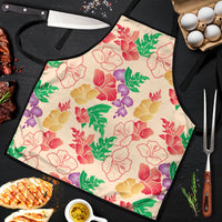 Colorful Aloha Hawaii Hibiscus Orchid Seamless Apron