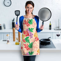Colorful Aloha Hawaii Hibiscus Orchid Seamless Apron