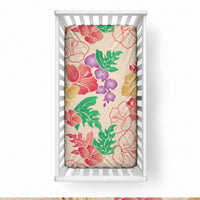Colorful Aloha Hawaii Hibiscus Orchid Seamless Baby Bed Cover LT14 28 × 52 in Colorful - Polynesian Pride