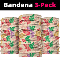 Colorful Aloha Hawaii Hibiscus Orchid Seamless Neck Gaiter
