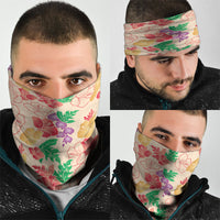 Colorful Aloha Hawaii Hibiscus Orchid Seamless Neck Gaiter