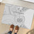 Samoa White Sunday Rubber Doormat Manuia le Aso Sa o Tamaiti Polynesian Plumeria LT14 - Polynesian Pride