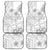Personalised Samoa White Sunday Car Mats Manuia le Aso Sa o Tamaiti Polynesian Plumeria LT14 White - Polynesian Pride