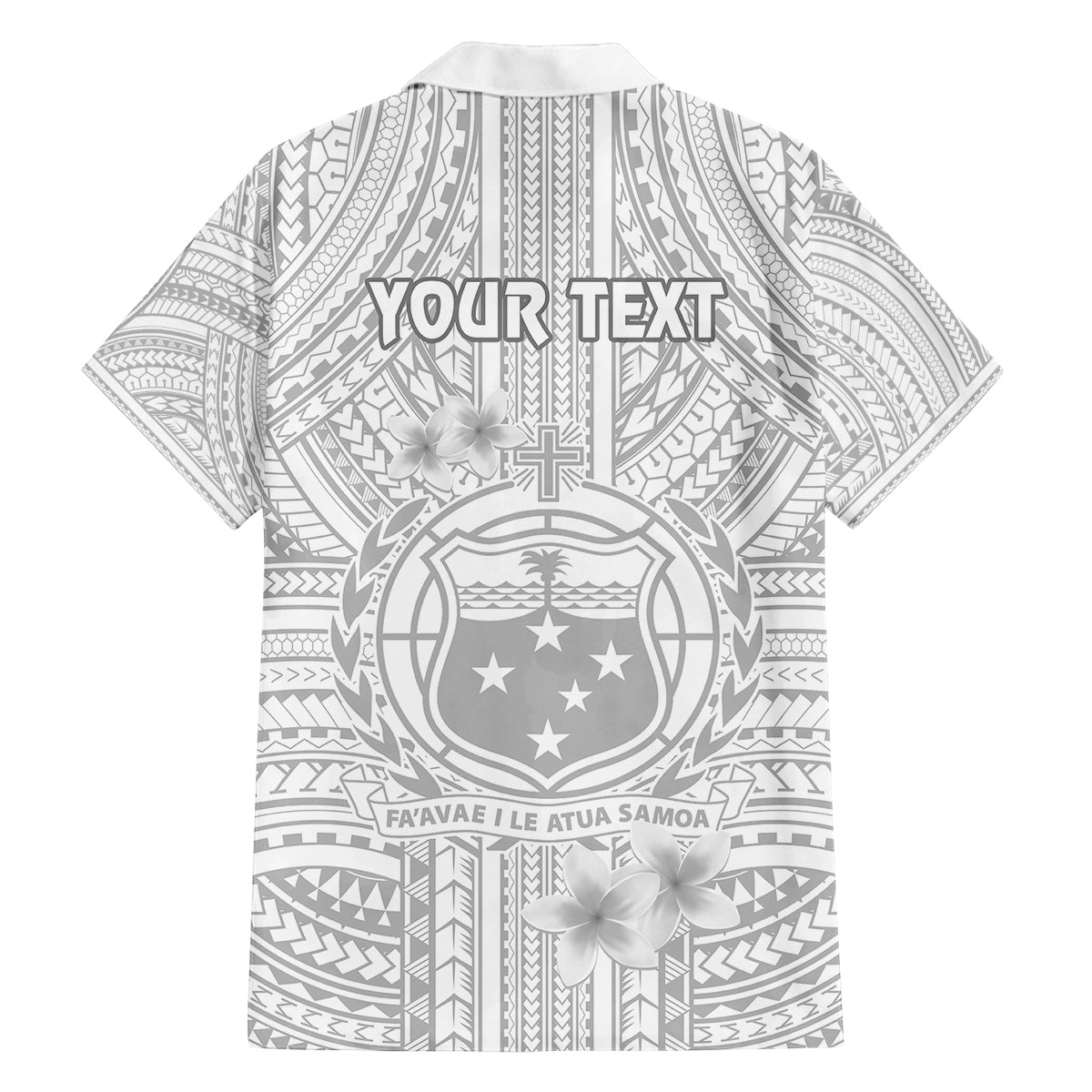 Personalised Samoa White Sunday Family Matching Summer Maxi Dress and Hawaiian Shirt Manuia le Aso Sa o Tamaiti Polynesian Plumeria LT14 - Polynesian Pride