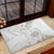 Personalised Samoa White Sunday Rubber Doormat Manuia le Aso Sa o Tamaiti Polynesian Plumeria LT14 - Polynesian Pride