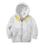 Samoa White Sunday Kid Hoodie Lotu Tamaiti 2023 With Coat Of Arms LT14 Zip Hoodie White - Polynesian Pride