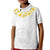 Samoa White Sunday Kid Polo Shirt Lotu Tamaiti 2023 With Coat Of Arms LT14 Kid White - Polynesian Pride