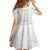 Samoa White Sunday Kid Short Sleeve Dress Lotu Tamaiti 2023 With Coat Of Arms LT14 - Polynesian Pride