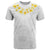 Samoa White Sunday T Shirt Lotu Tamaiti 2023 With Coat Of Arms LT14 White - Polynesian Pride
