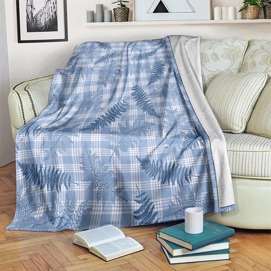 Blue Palaka Hawaii Palapalai Blanket Hawaiian Fern - Polynesian Pride
