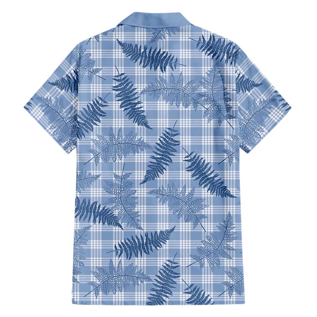 Blue Palaka Hawaii Palapalai Hawaiian Shirt Hawaiian Fern LT14 - Polynesian Pride