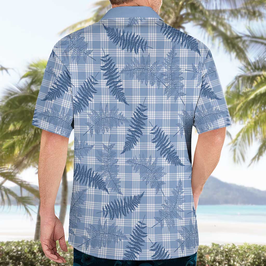 Blue Palaka Hawaii Palapalai Hawaiian Shirt Hawaiian Fern LT14 - Polynesian Pride