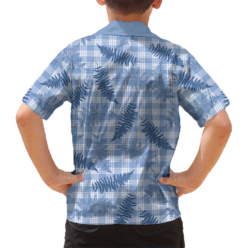 Blue Palaka Hawaii Palapalai Hawaiian Shirt Hawaiian Fern LT14 - Polynesian Pride