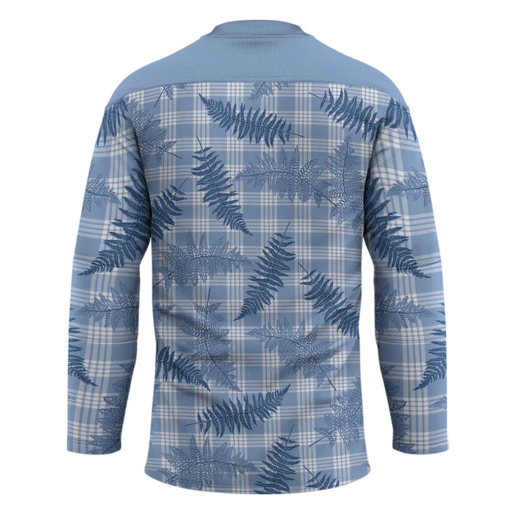 Blue Palaka Hawaii Palapalai Hockey Jersey Hawaiian Fern LT14 - Polynesian Pride