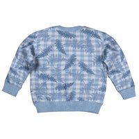 Blue Palaka Hawaii Palapalai Kid Ugly Christmas Sweater Hawaiian Fern LT14 - Polynesian Pride