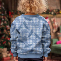 Blue Palaka Hawaii Palapalai Kid Ugly Christmas Sweater Hawaiian Fern LT14 - Polynesian Pride