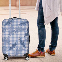 Blue Palaka Hawaii Palapalai Luggage Cover Hawaiian Fern LT14 Blue - Polynesian Pride