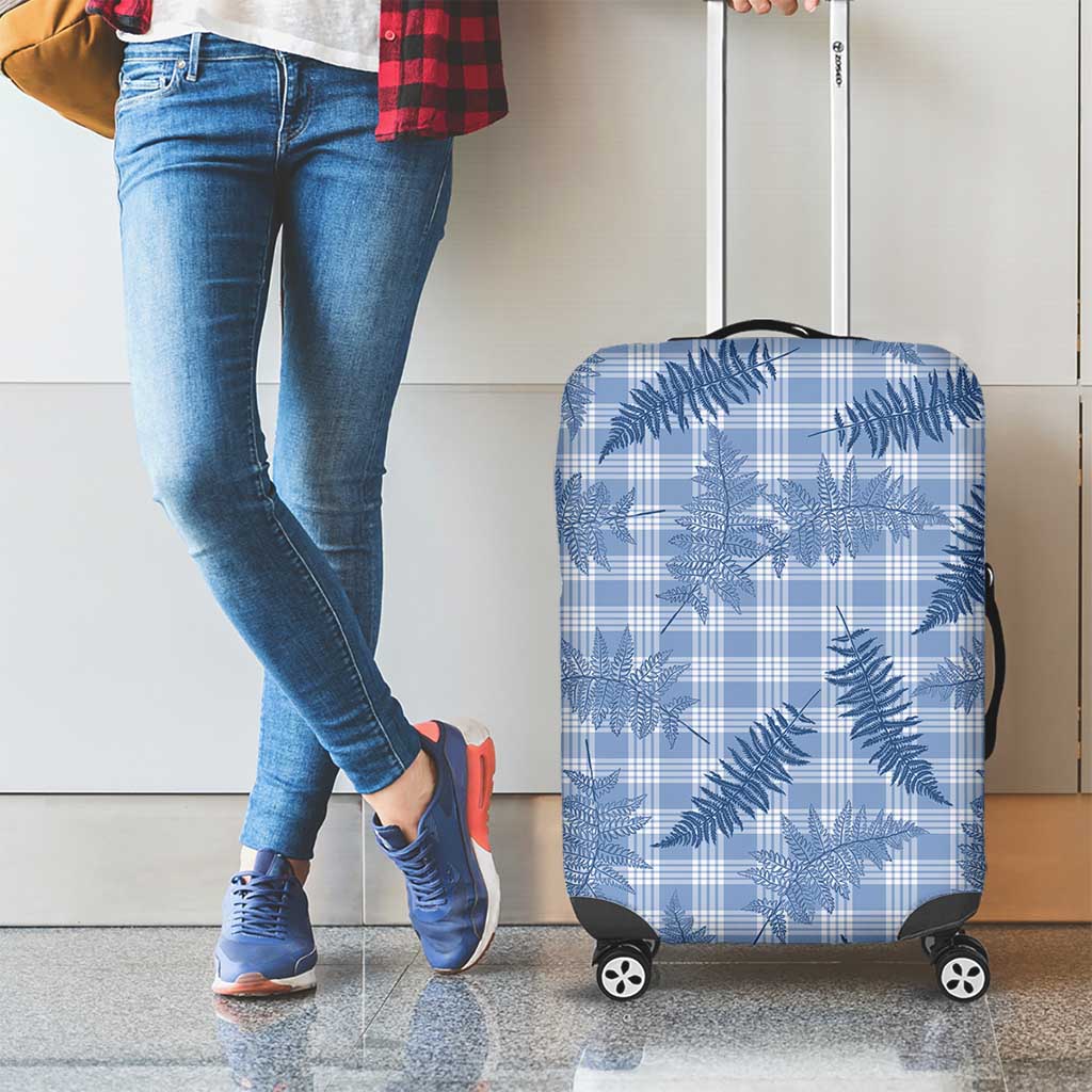 Blue Palaka Hawaii Palapalai Luggage Cover Hawaiian Fern LT14 - Polynesian Pride