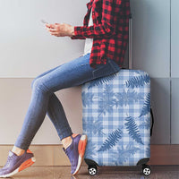 Blue Palaka Hawaii Palapalai Luggage Cover Hawaiian Fern LT14 - Polynesian Pride