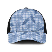 Blue Palaka Hawaii Palapalai Mesh Trucker Cap Hawaiian Fern