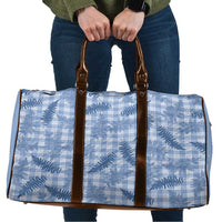 Blue Palaka Hawaii Palapalai Travel Bag Hawaiian Fern LT14 Blue - Polynesian Pride