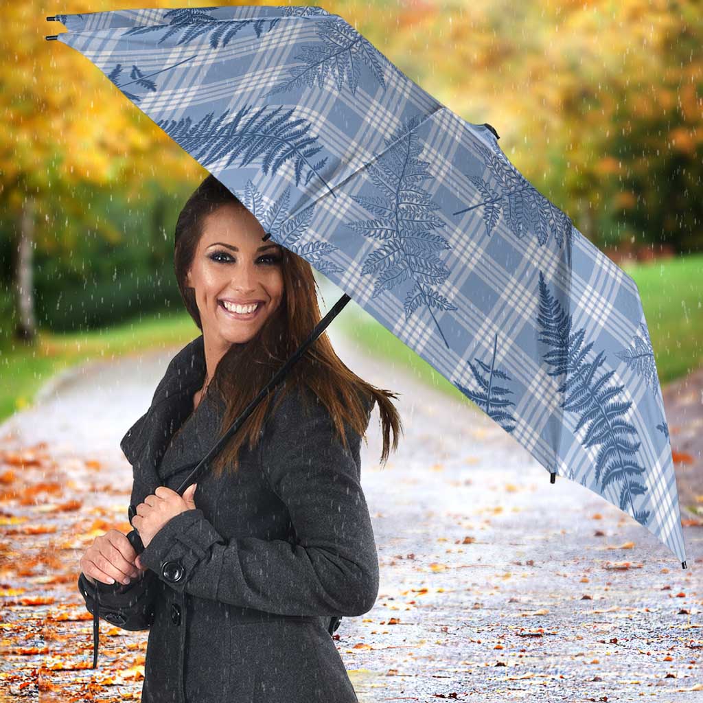 Blue Palaka Hawaii Palapalai Umbrella Hawaiian Fern - Polynesian Pride