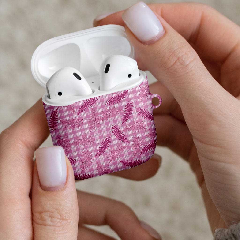 Purple Palaka Hawaii Palapalai AirPods Case Hawaiian Fern - Polynesian Pride