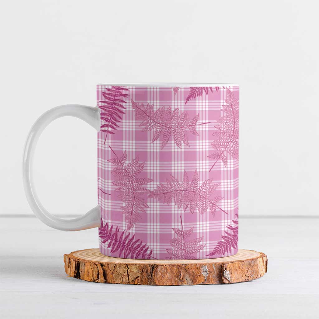 Purple Palaka Hawaii Palapalai Ceramic Mug Hawaiian Fern - Polynesian Pride