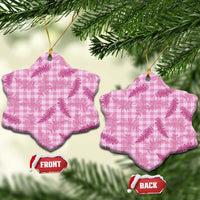 Purple Palaka Hawaii Palapalai Ceramic Ornament Hawaiian Fern - Polynesian Pride