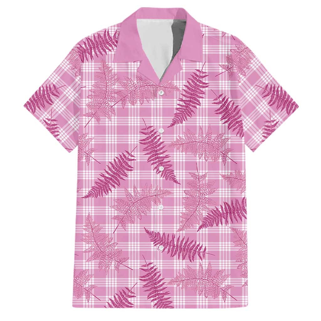 Purple Palaka Hawaii Palapalai Family Matching Long Sleeve Bodycon Dress and Hawaiian Shirt Hawaiian Fern LT14 Dad's Shirt - Short Sleeve Purple - Polynesian Pride