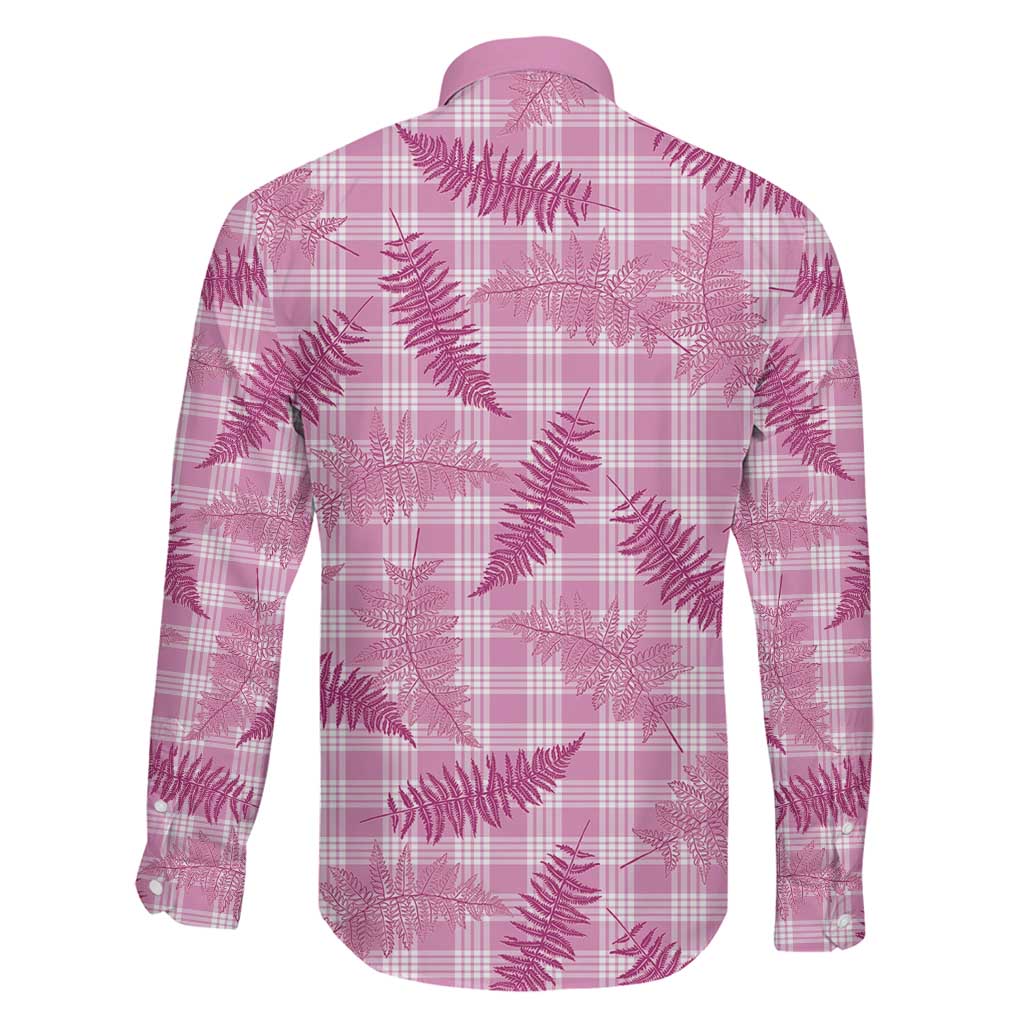 Purple Palaka Hawaii Palapalai Family Matching Off Shoulder Short Dress and Hawaiian Shirt Hawaiian Fern LT14 - Polynesian Pride