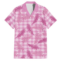 Purple Palaka Hawaii Palapalai Family Matching Tank Maxi Dress and Hawaiian Shirt Hawaiian Fern LT14 Dad's Shirt - Short Sleeve Purple - Polynesian Pride