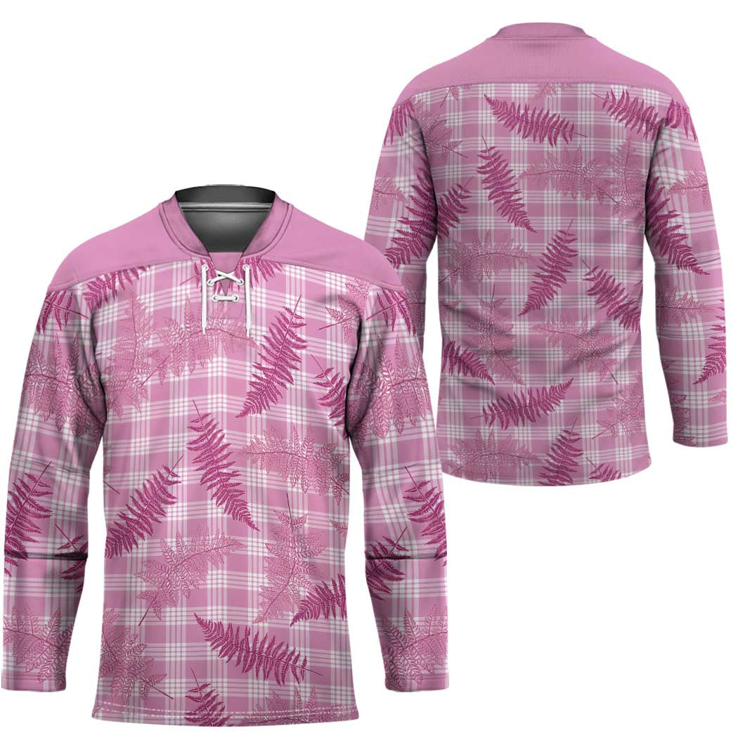 Purple Palaka Hawaii Palapalai Hockey Jersey Hawaiian Fern - Polynesian Pride