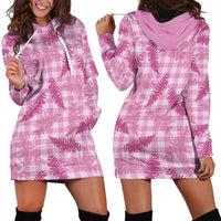 Purple Palaka Hawaii Palapalai Hoodie Dress Hawaiian Fern - Polynesian Pride