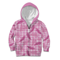 Purple Palaka Hawaii Palapalai Kid Hoodie Hawaiian Fern - Polynesian Pride