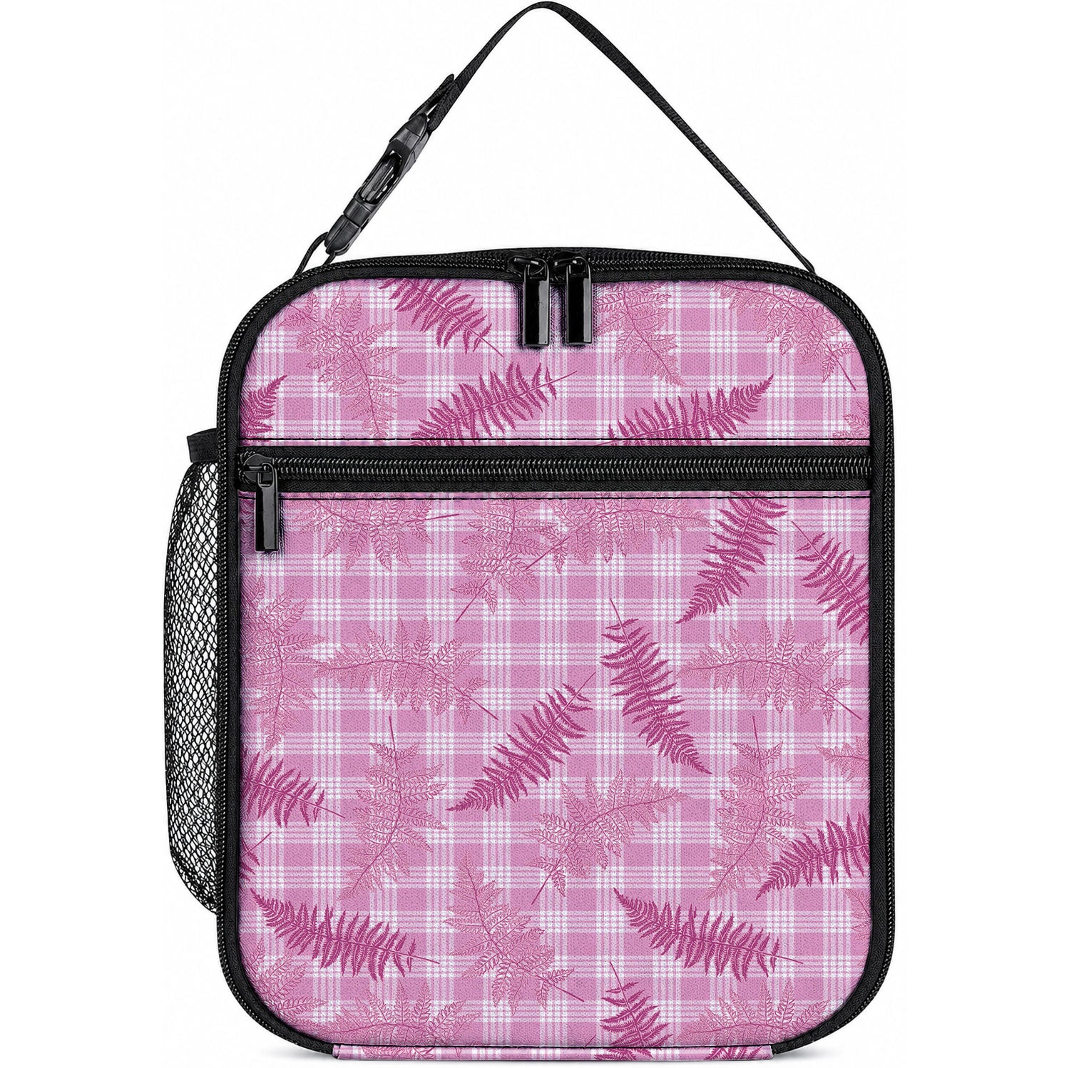 Purple Palaka Hawaii Palapalai Lunch Bag Hawaiian Fern LT14 10.2 × 8.3 × 4.3 inch Purple - Polynesian Pride