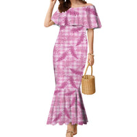 Purple Palaka Hawaii Palapalai Mermaid Dress Hawaiian Fern LT14 Women Purple - Polynesian Pride
