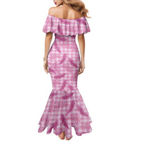 Purple Palaka Hawaii Palapalai Mermaid Dress Hawaiian Fern LT14 - Polynesian Pride