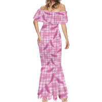 Purple Palaka Hawaii Palapalai Mermaid Dress Hawaiian Fern LT14 - Polynesian Pride