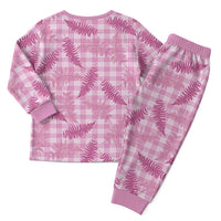 Purple Palaka Hawaii Palapalai Christmas Pajama Set Hawaiian Fern - Polynesian Pride