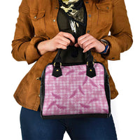 Purple Palaka Hawaii Palapalai Shoulder Handbag Hawaiian Fern - Polynesian Pride