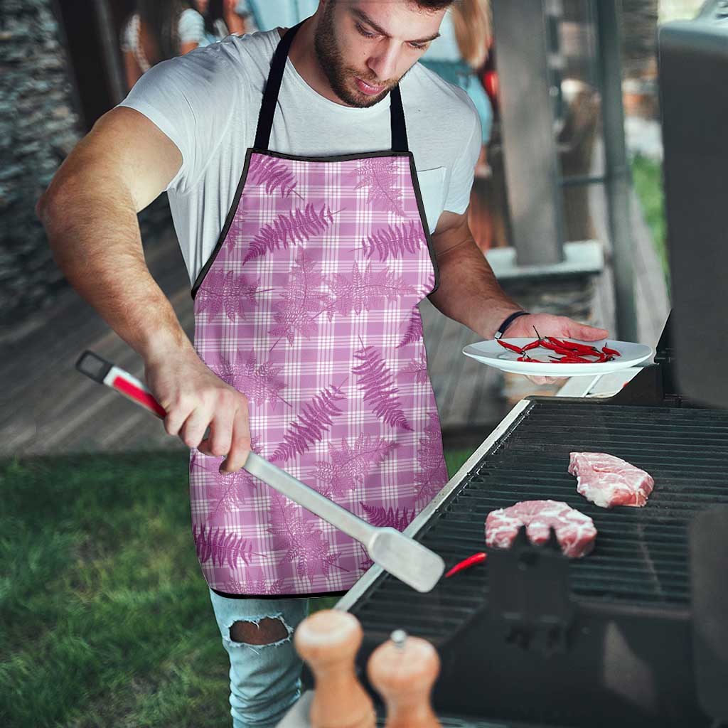 Pink Palaka Hawaii Palapalai Apron Hawaiian Fern - Polynesian Pride