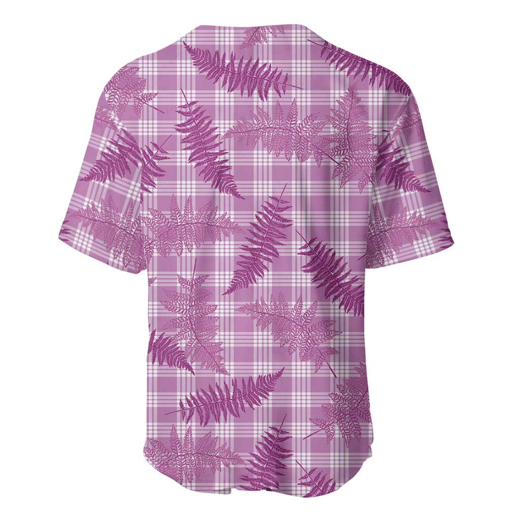 Pink Palaka Hawaii Palapalai Baseball Jersey Hawaiian Fern - Polynesian Pride
